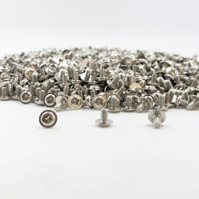 Main image of 100 pcs M3x5 Silver Round Head PC Mounting Computer Screws Computer Case Fixed Motherboard Screw