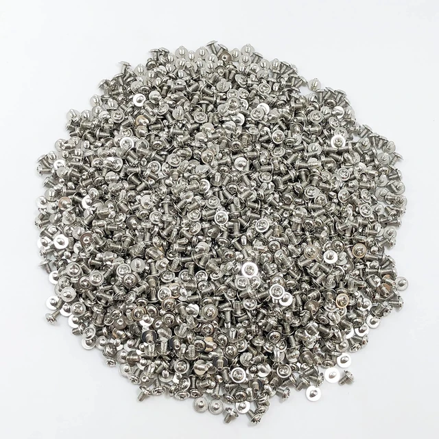 Alt view image 2 of 4 - 100 pcs M3x5 Silver Round Head PC Mounting Computer Screws Computer Case Fixed Motherboard Screw
