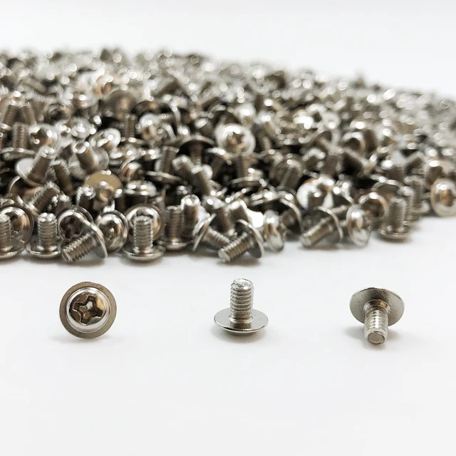 Alt view image 4 of 4 - 100 pcs M3x5 Silver Round Head PC Mounting Computer Screws Computer Case Fixed Motherboard Screw
