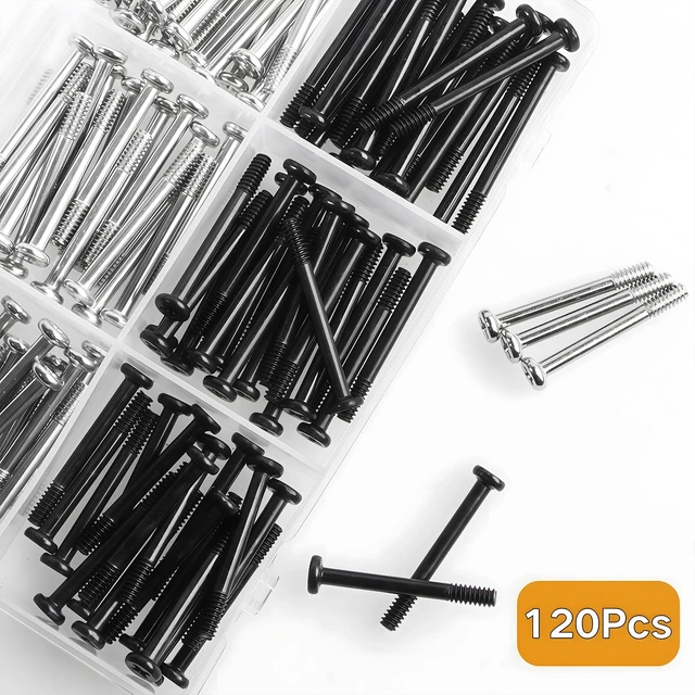 Alt view image 6 of 7 - Computer Cooling Fan Mount Screws PC Computer Fan Screw 120Pcs #6-32x30/32/35mm Long Radiator Mounting Screw Cross Recessed Head Screws for Water Cooling Exhaust Fixing