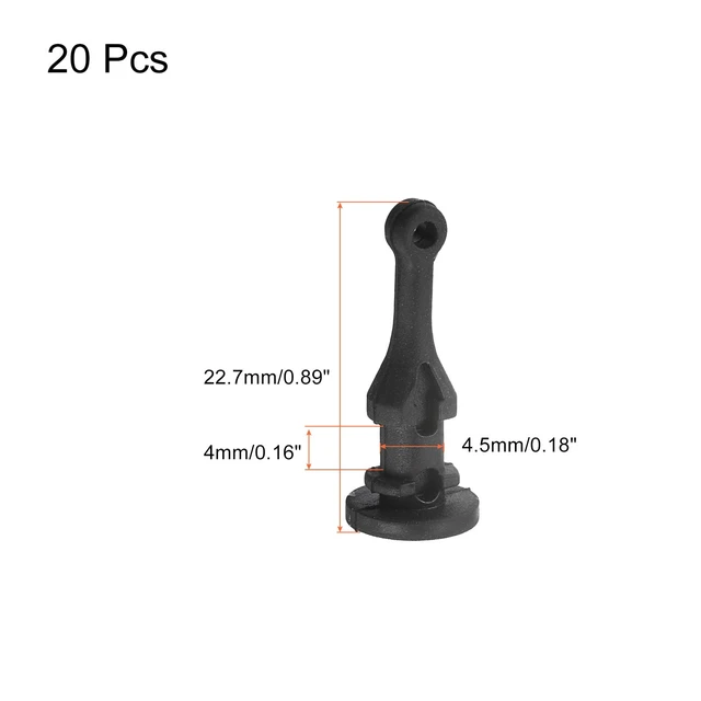Alt view image 2 of 4 - Case Fan Mount Screws Silicone Reducing Noise Vibration Mounting Pin Rivet, 9mm x 22.7mm for PC Chassis Cooling Fans 20 Pcs