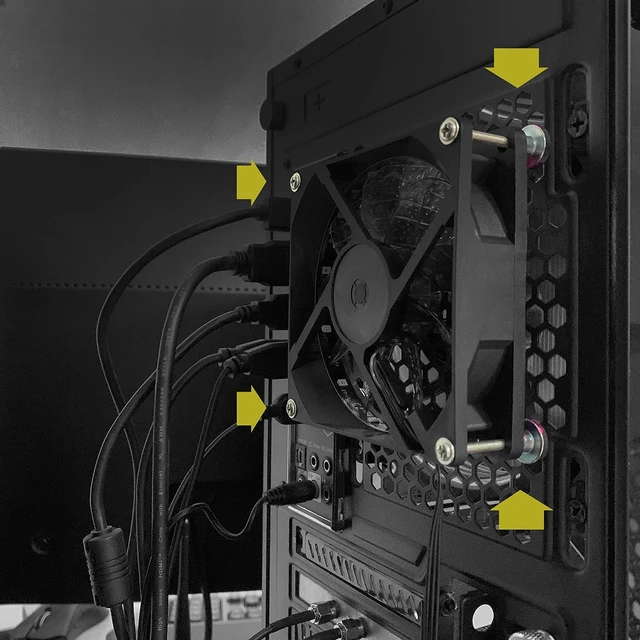 Alt view image 2 of 6 - M3 Magnetic Screw Set, Suitable for Fixing 25mm Thickness Cooling Fan on the Surface of Various Electronic Products (10 Pack)