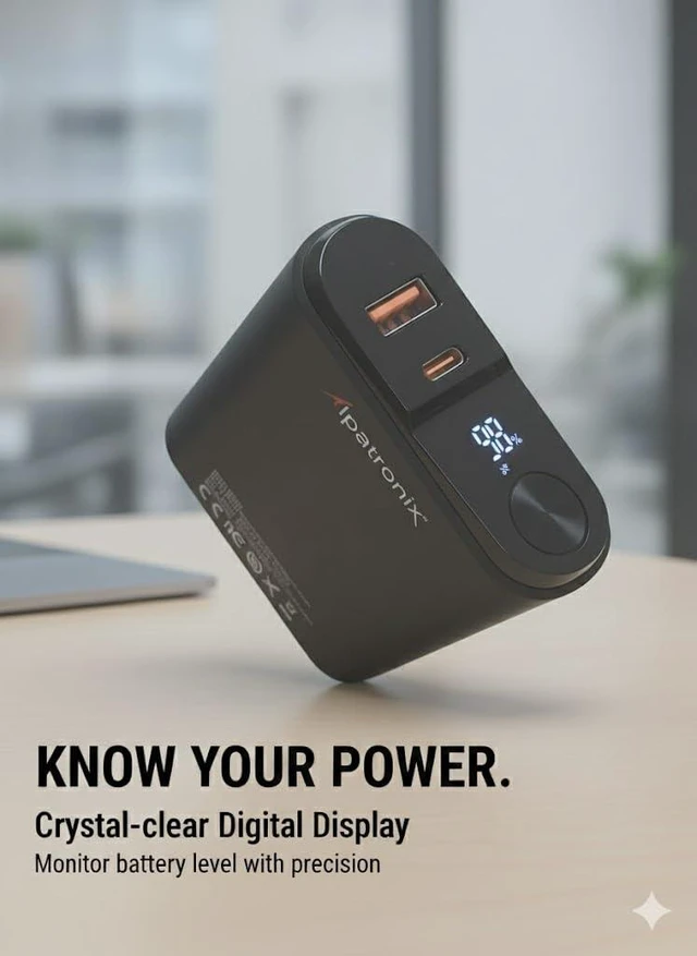 Alt view image 3 of 6 - Portable Charger, 22.5W 20000mAh USB C in & Out Power Bank Fast Charging, PD 3.0+QC 4.0 LED Display Phone Battery Pack Compatible with iPhone 16 15 14 13 Pro Samsung S23 Google iPad etc