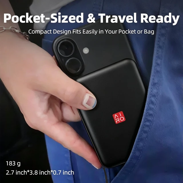 Alt view image 5 of 7 - Volt 10 Magnetic Wireless Power Bank, 10000mAh Portable Charger | 20W USB-C Fast Charging, 15W Qi Wireless Charging, MagSafe-Compatible for 18/17/16/15/14/13/12 Series