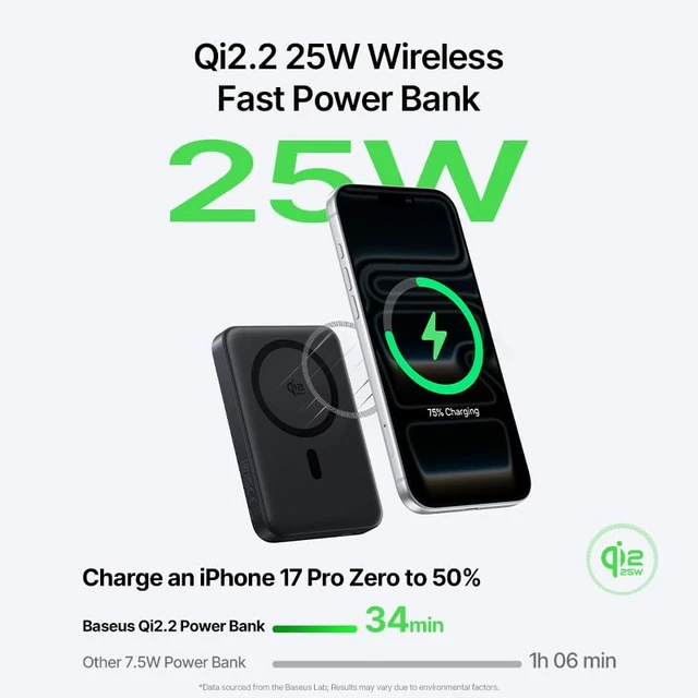 Alt view image 3 of 7 - for MagSafe Portable Charger, Qi2.2 25W Wireless Magnetic Power Bank 10000mAh with USB-C Cable 45W PD Charging, Flight-Safe Travel Portable Battery Pack for iPhone 18/17/16/15/14/13/12 Only