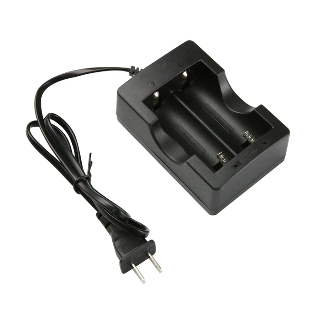 Alt view image 3 of 5 - 18650 Battery Charger, 1Pcs 4.2V Dual-Slot Charger for Rechargeable Batteries, Li-ion Rechargeable Battery Charger US Plug Charger (ZA059)