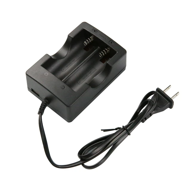 Alt view image 5 of 5 - 18650 Battery Charger, 1Pcs 4.2V Dual-Slot Charger for Rechargeable Batteries, Li-ion Rechargeable Battery Charger US Plug Charger (ZA059)