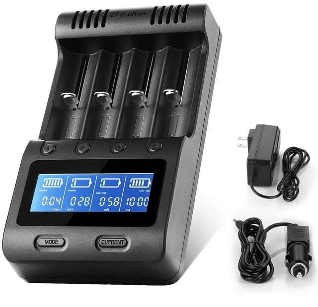 Main image of C4 LCD Display Speedy Universal Smart Battery Charger,Battery Capacity Analyzer for Rechargeable Batteries, aa Battery Charger, 18650 Battery Charger