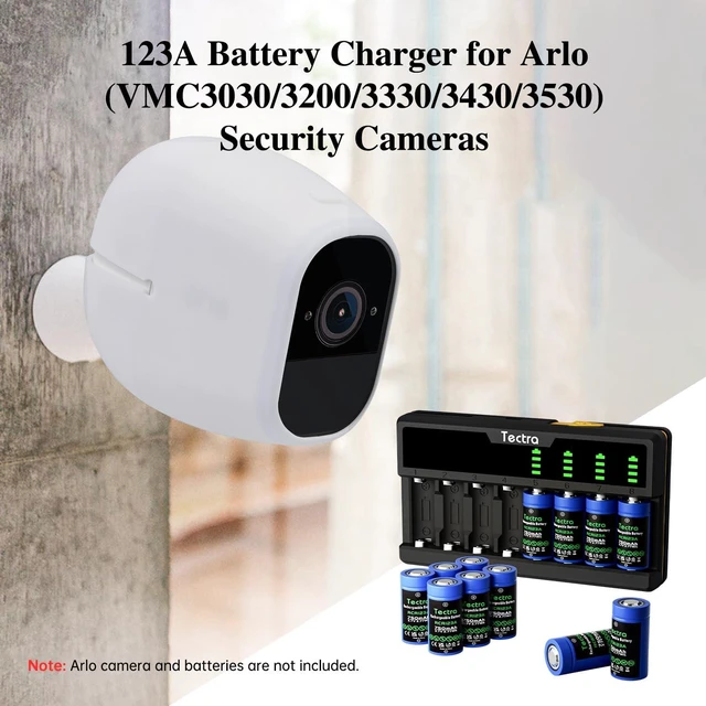 Alt view image 7 of 7 - Smart 8 Bays LED Rapid Charger for Rechargeable Li-ion 123A, RCR123A, 16340, 17335 Battery and Arlo VMC3030 VMK3200 VMS3330 3430 3530 Battery (Batteries not Included)