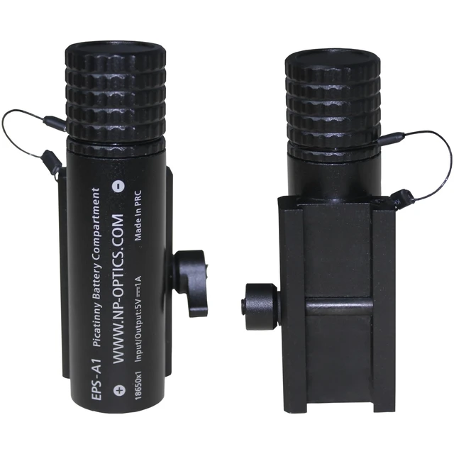 Alt view image 5 of 7 - EPS-A1 Battery Compartment & Charger 2 in 1 for 18650-Batteries | Quick Detach Battery Holder, Picatinny/Weaver/MIL-STD-1913 Rail, Mil-Standard Shockproof, IP68 Waterproof, USB-C Port