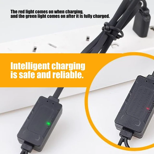Alt view image 3 of 7 - Universal Li-ion Battery Charger Magnetic, 60cm/2 Ft USB Fast Charging Cable Compatible for All Models of 3.7 V Rechargeable Lithium Li-ion Batteries