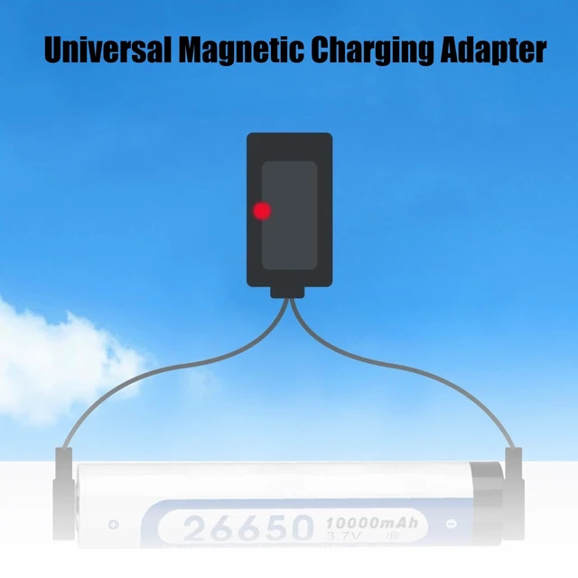 Alt view image 5 of 7 - Universal Li-ion Battery Charger Magnetic, 60cm/2 Ft USB Fast Charging Cable Compatible for All Models of 3.7 V Rechargeable Lithium Li-ion Batteries