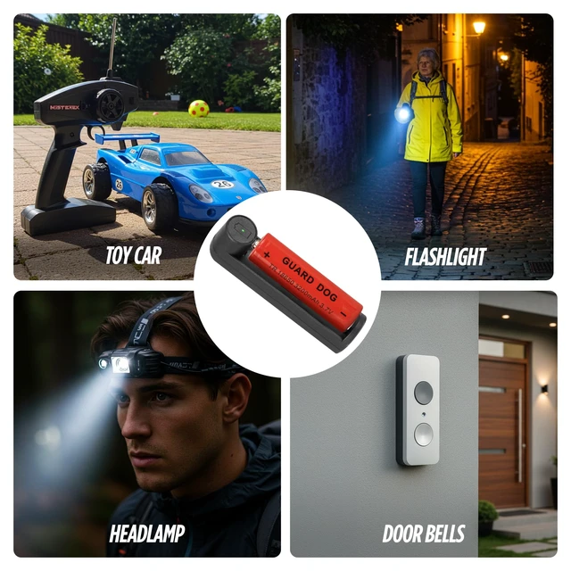 Alt view image 6 of 7 - 18650 Rechargeable Battery Charger by Guard Dog Security, Charger Single Slot, 3.7v, USB Fast Charging, Compatible with 18350,18650, 26650, 21700, 26650 for Flashlights and Devices
