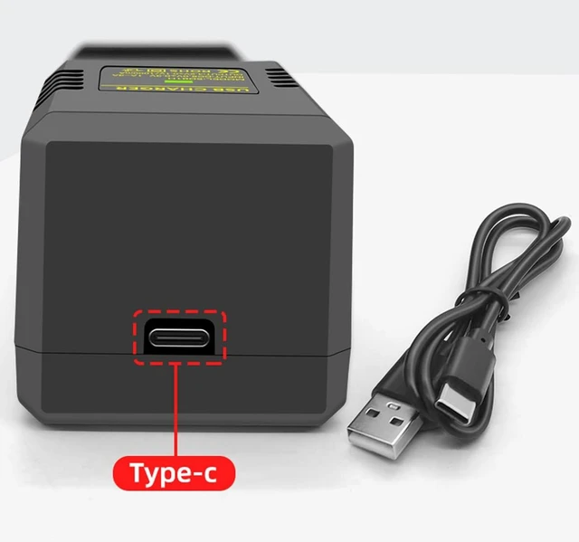 Alt view image 2 of 6 - 18650 Battery Charger Type-C, 1-Bay 3.7V Li-ion Battery Charger for 18650 21700 20700 18500 18350 16340 14500 26650 CR123A, 1A Smart Charging with Overcharge & Reverse Polarity Protection