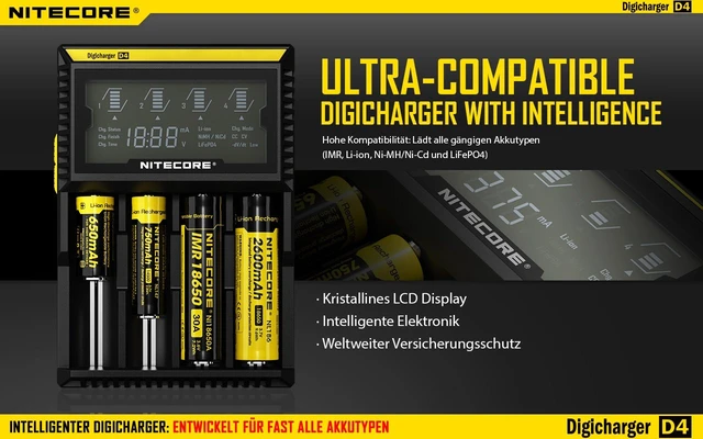 Alt view image 2 of 7 - Digicharger D4 Battery Four Bays Charger with LCD Display