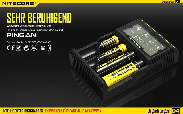 Alt view image 7 of 7 - Digicharger D4 Battery Four Bays Charger with LCD Display