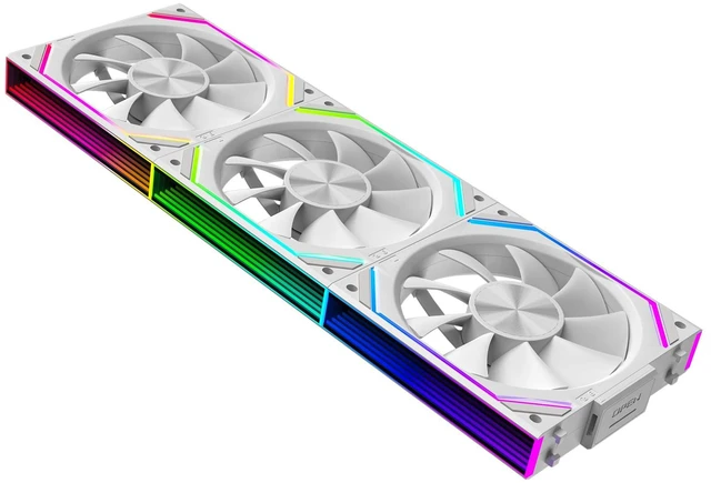 Main image of Interstellar 3 Packs V2RS 120mm ARGB PC Fans_White Forward | Slide-in interlocking| Infinity Mirror| Daisy-Chain| ARGB Sync| 4 PIN PWM 1850RPM| Low noise| High Airflow & Pressure