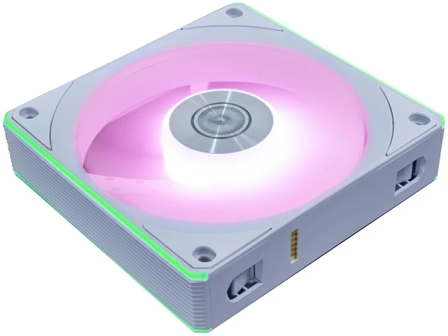 Main image of UNI Fan CL Flex 120 Reverse Blade ARGB PWM Fan, Single Pack, White | 120mm ARGB PWM fan keeps the clean RGB side visible while delivering strong airflow. Controller Not Included (12RCL1F1W)