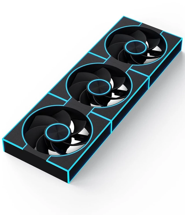Main image of 3-Pack 120mm PC Case Fans, PWM ARGB Sync, Addressable RGB Cooling Fans for Computer Case & High Airflow Reverse(DM8R LINE, Black)