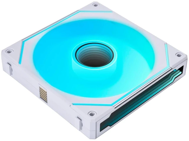 Main image of UNI Fan SL-Infinity 140 Reverse Blade Fan-White-14RSLIN1W | Single Pack, Non-Wireless, Daisy-Chain Design, Infinity Mirror, Without Controller