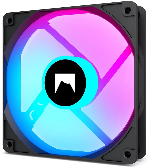 Main image of 120MM ARGB PWM Fans - Translucent Blades - High Static Pressure & Airflow - Quiet Operation (1, Black, Forward)