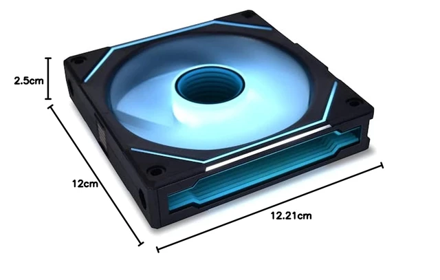Alt view image 2 of 2 - UNI Fan SL-Infinity 120mm-Single Pack-ARGB Fan-Infinity Mirror-Daisy-Chain Design-Customizable Lighting Effects-One Cable Connection-Without Controller-Black-(UF-SLIN120-1B)