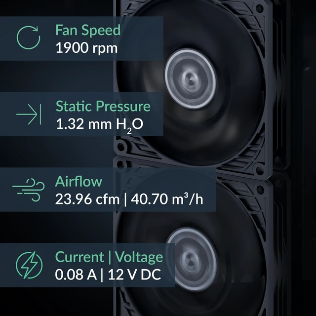 Alt view image 2 of 5 - P9 Silent - PC Fan, 92 mm, Extra-Quiet Case Fan, 1900 RPM