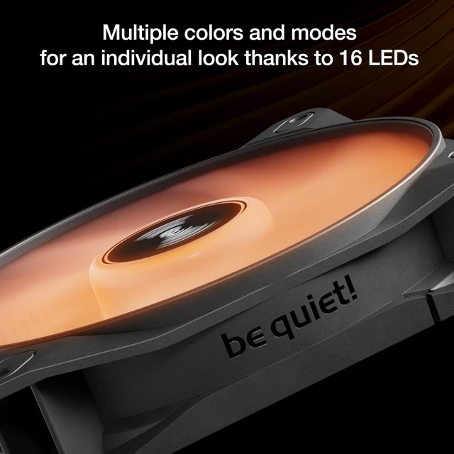 Alt view image 4 of 6 - Light Wings LX 120mm Black PWM Silent Reverse Gaming PC Case Fan | Illuminated Hub, Frosted Blades, Optimized Blades for Extraordinary Air Pressure, Daisy Chain Option, Rifle Bearing, Gaming