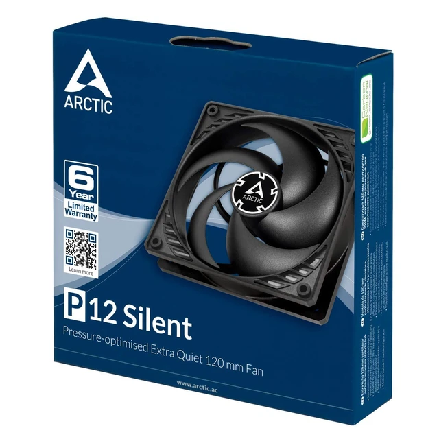 Alt view image 6 of 7 - P12 Silent - PC Fan, 120 mm Fan, PC Case Fan, Pressure-optimised
