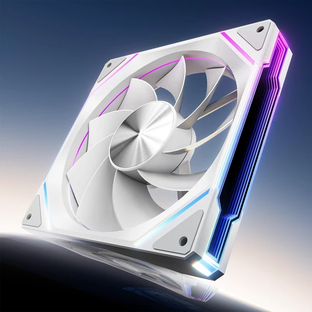 Main image of AMICIPro 140mm ARGB PC Fans,Ultra-Quiet Operation <30dB, 1800 RPM HDB Bearings, 12 LED Lights, Aura SYNC Compatible for Enhanced Cooling and Visuals (Non-Illuminated Blade)