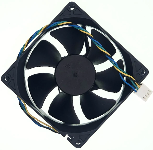 Alt view image 7 of 7 - for AD0912UX-A7BGL DC12V 0.50A 4-PIN/4-WIRE 90x90x25mm Case Fan, CPU case Cooling Fan for HP Computer