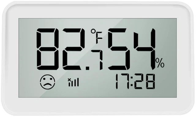 Main image of Zigbee Temperature Humidity Sensor with LCD Display, Indoor Thermometer Hygrometer for Home Assistant, Alexa (Hub Required), Remote Monitoring for Guitar Case, Humidor & Greenhouse, SZT04E_Z