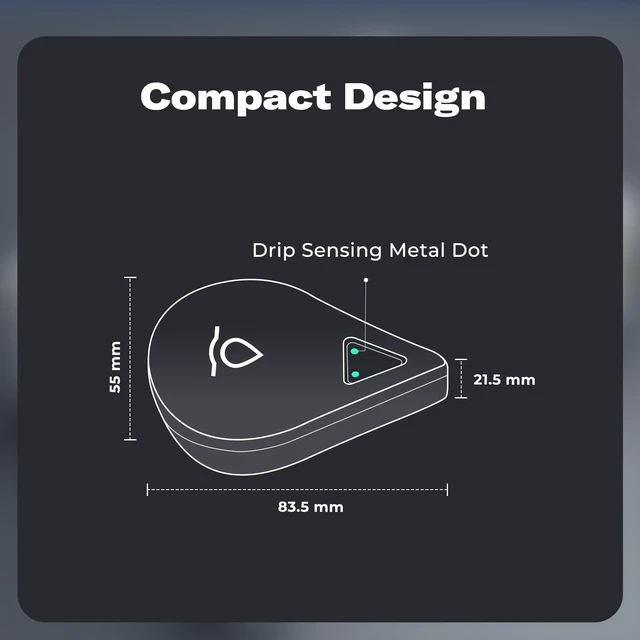 Alt view image 5 of 7 - Zigbee Water Leak Sensor WL2 with Dripping & Leaking Detection, App Notifications, Zigbee Hub Needed, 3-Year Battery Life, No Battery & Srien, Support Home Assistant, SmartThings, Homey