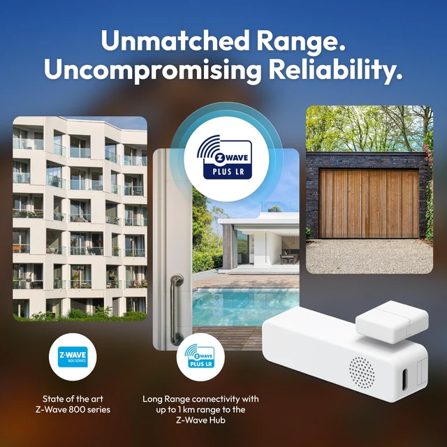 Alt view image 6 of 7 - Door Window Sensor 8 - Z-Wave Long Range, Open/Close, Temperature & Humidity, 3 Axis Sensor, Mold Hazard Function, Tamper, Garage Door Sensor, Z-Wave 800 Series, HomeAssistant, SmartThings,