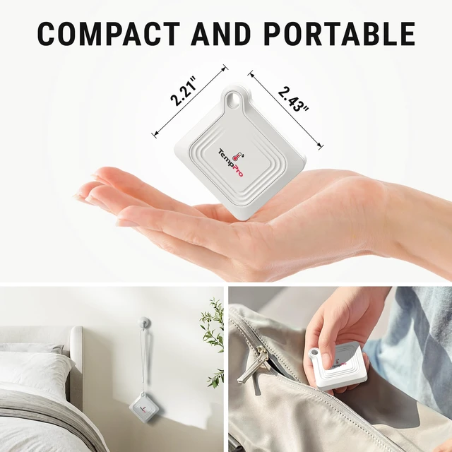 Alt view image 7 of 7 - TempAir Bluetooth Thermometer Hygrometer, 260 ft Temperature Sensor | Greenhouse Thermometer with Remote App Control, Temperature and Humidity Monitor with 2-Year Data Logging Export