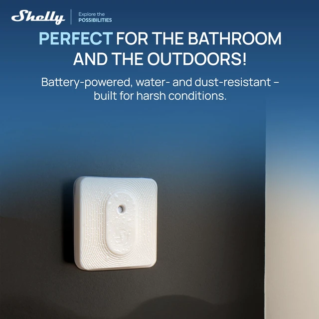 Alt view image 5 of 7 - BLU H&T ZB Ivory, Bluetooth & Zigbee Operated Temperature & Humidity Levels Sensor, Compatible with Home Assistant, Alexa, Google Home, Water & Dust Resilient, IP54, Real Time Monitoring