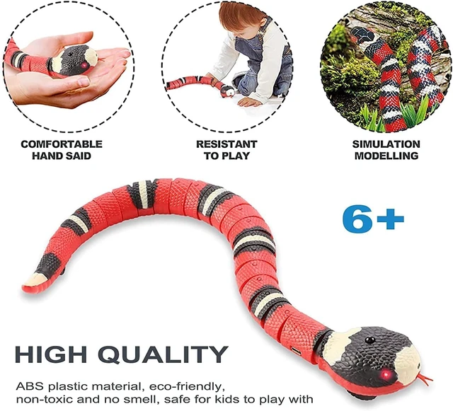 Alt view image 5 of 5 - Interactive Smart Sensing Snake Toy for Cats, Dogs &Kids - USB Rechargeable, Automatically Senses Obstacles - Electric Toy Gift & Prop for Halloween, Christmas & April Fools