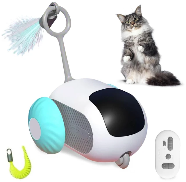 Main image of Remote Control Smart Cat Toy, Interactive Cat Toys for Indoor Cats | Blue, Electric Cat Toy, Gravity Automatic Mobile Car Toy, Cats Mouse Toys, Moving Cat Toys, USB Rechargeable
