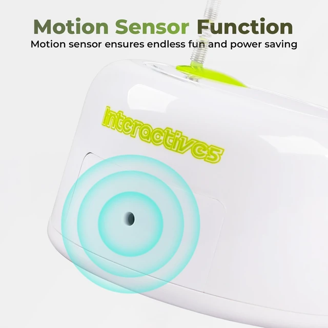 Alt view image 3 of 7 - Interactive Cat Toy, Automatic Cat Toys with Flying Bug for Indoor Bored Cats, Cat Motion Activated Toys, Electric Cat Teaser Flying Feather Wand
