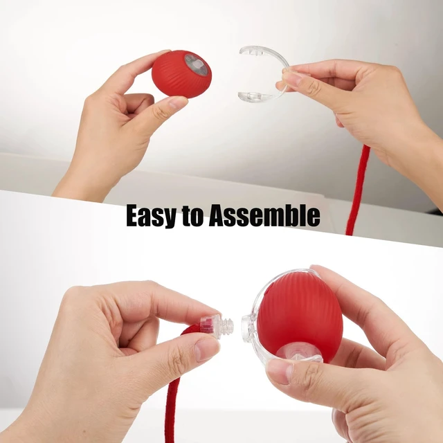 Alt view image 5 of 6 - Interactive Dog Cat Toy Ball, Upgraded Rechargable Smart Automatic Rolling Pet Ball with Tail, Fast Moving Toy for Bored Indoor Kitty Puppy