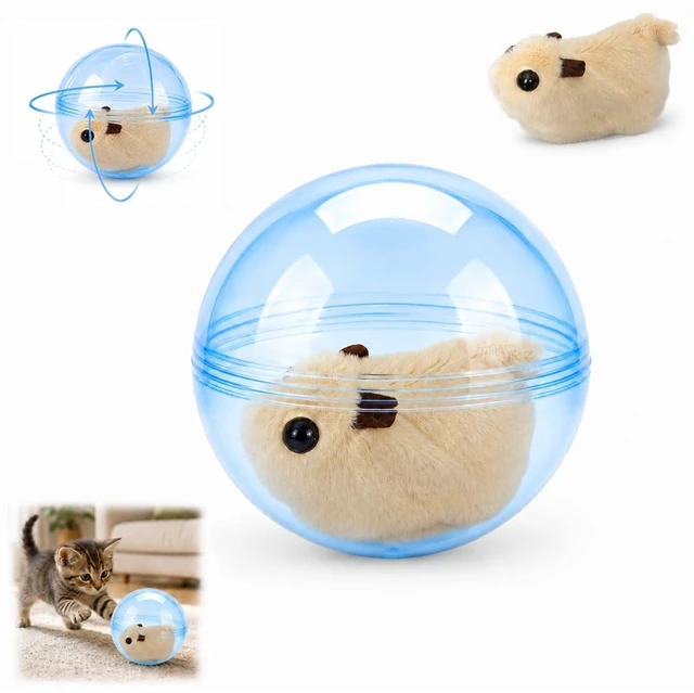 Main image of Self Rolling Interactive Cat Ball Smart Cat Ball Toy | 360° Animal Design Automatic Moving Pet Ball, Fun Indoor Interactive Chasing Exercise Toy for Cats and Small Dogs