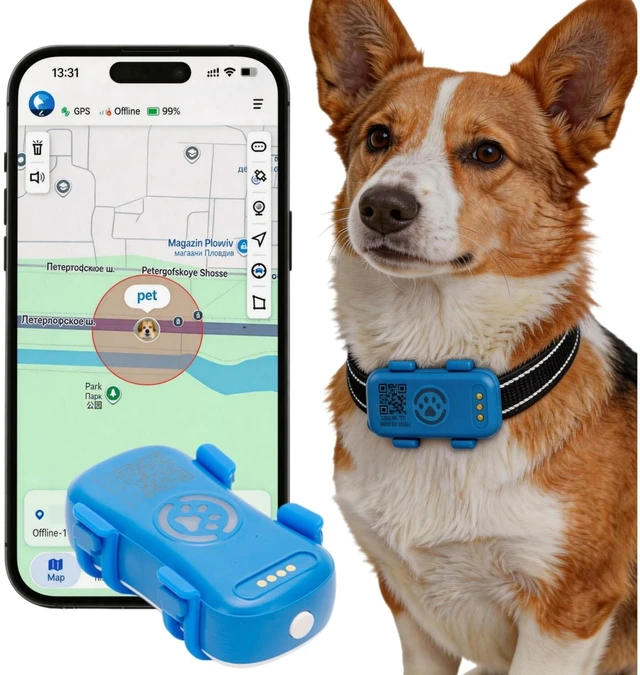Main image of GPS Tracker for Dogs, Real-Time Location Update | Smart Alerts, Virtual Fences, Waterproof & Durable, iOS & Android Compatibility, No Collar Included (Subscription Required)
