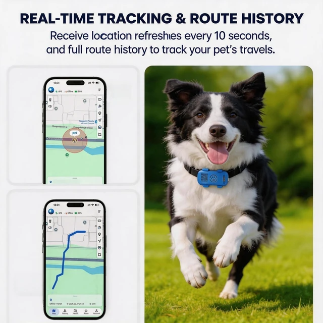 Alt view image 4 of 6 - GPS Tracker for Dogs, Real-Time Location Update | Smart Alerts, Virtual Fences, Waterproof & Durable, iOS & Android Compatibility, No Collar Included (Subscription Required)