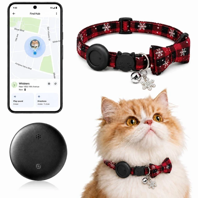 Main image of GPS Tracker for catPet Tracker (Android Only) Smart tag,Waterproof Compatible with Google Find My,No Monthly Fee,Advanced Tracking Solution Smart Collar for Pet Safety Ideal Small Large Cats