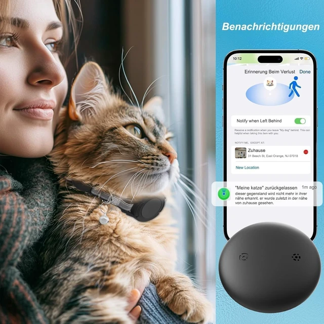 Alt view image 3 of 7 - GPS Cat Tracker Collar, (iOSOnly) Smart Pet Activity Tracking, 1 Pack | Cat GPS Tracker Collar, iOS Only, No Monthly Fee, RealTime Location, IP68, 10+ Mo Battery, Reflective Nylon, Global Tracking