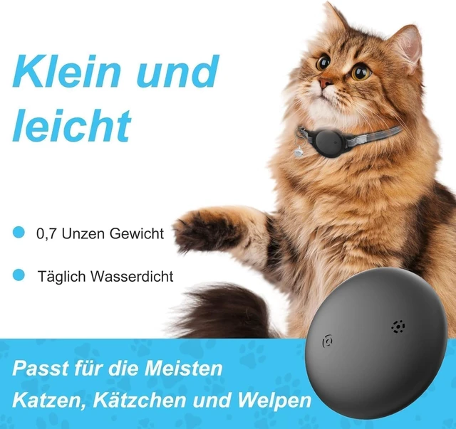 Alt view image 7 of 7 - GPS Cat Tracker Collar, (iOSOnly) Smart Pet Activity Tracking, 1 Pack | Cat GPS Tracker Collar, iOS Only, No Monthly Fee, RealTime Location, IP68, 10+ Mo Battery, Reflective Nylon, Global Tracking