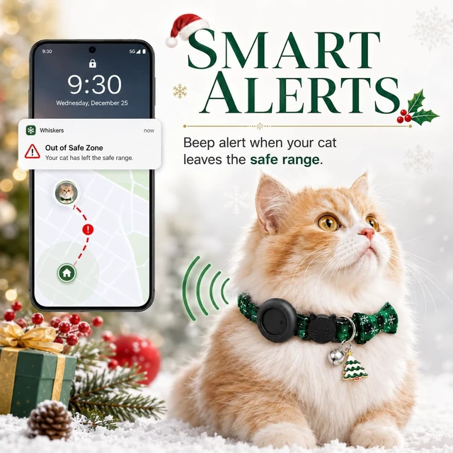 Alt view image 3 of 7 - GPS Tracker for catPet Tracker (Android Only) Smart tag,Waterproof Compatible with Google Find My,No Monthly Fee,Advanced Tracking Solution Smart Collar for Pet Safety Ideal Small Large Cats