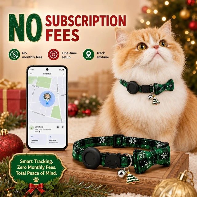Alt view image 7 of 7 - GPS Tracker for catPet Tracker (Android Only) Smart tag,Waterproof Compatible with Google Find My,No Monthly Fee,Advanced Tracking Solution Smart Collar for Pet Safety Ideal Small Large Cats