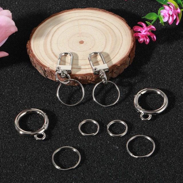 Alt view image 6 of 7 - 25Pcs Quick Clips Cat Dog Collar Clips, Anti Lost Small Carabiner Ring for Pet Tag Charms Id Tags Small Keychain Dog Collar Accessories for Safety