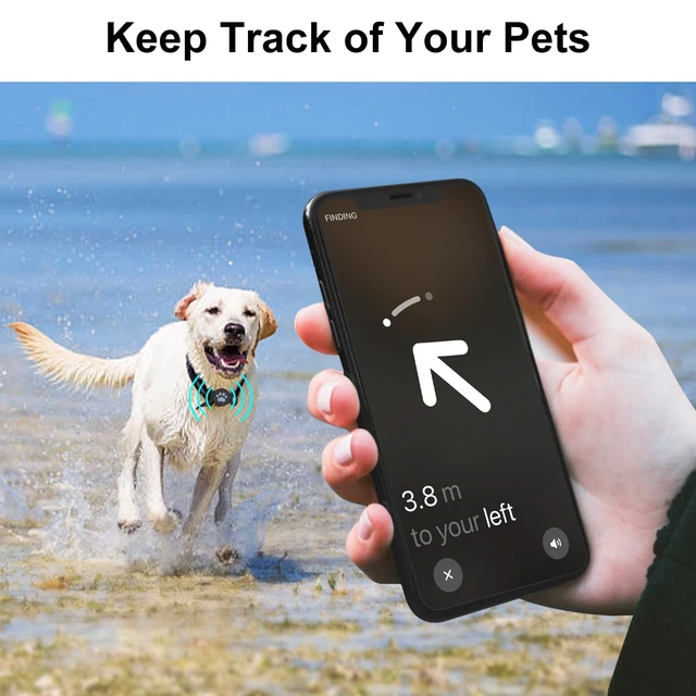 Alt view image 6 of 7 - Waterproof Collar Holder Compatible with Airtag (2 Pack), Protective Anti-Lost Case for GPS Tracker, Silicone Collar Holder for Pets (Black/Black)
